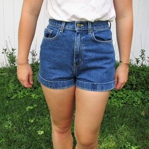 NEW American Apparel High Waisted Jean Shorts
